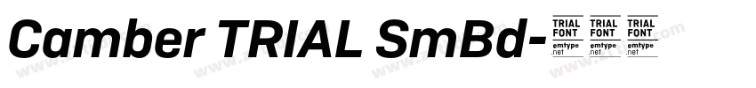 Camber TRIAL SmBd字体转换
